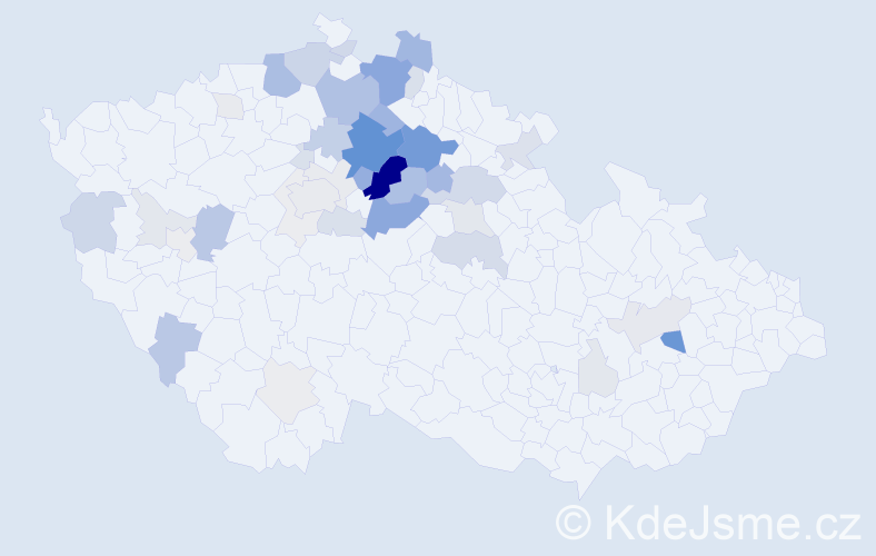 Příjmení: 'Košvanec', počet výskytů 176 v celé ČR
