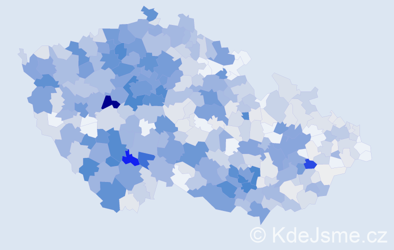 Příjmení: 'Hrdlička', počet výskytů 3278 v celé ČR