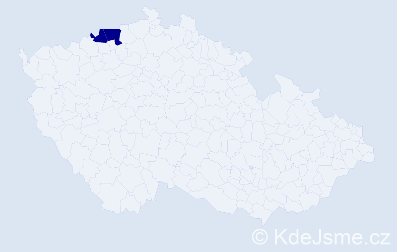 Příjmení: 'Veršingová', počet výskytů 4 v celé ČR