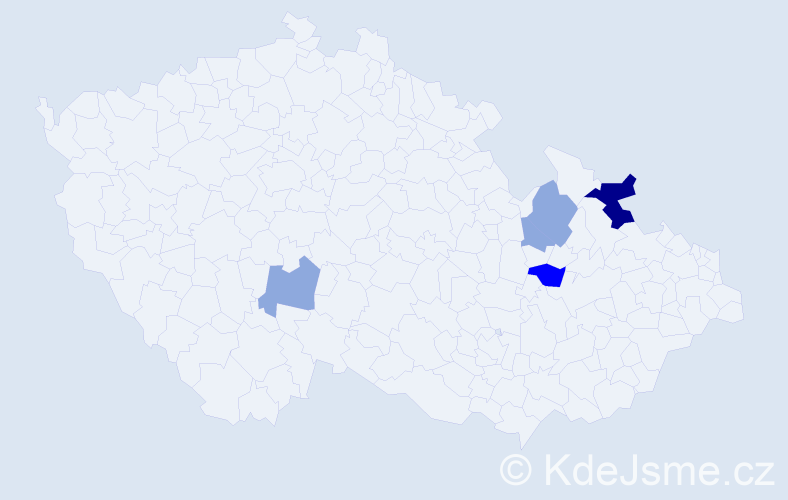 Příjmení: 'Semianová', počet výskytů 17 v celé ČR