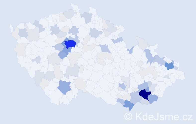 Příjmení: 'Snopek', počet výskytů 429 v celé ČR