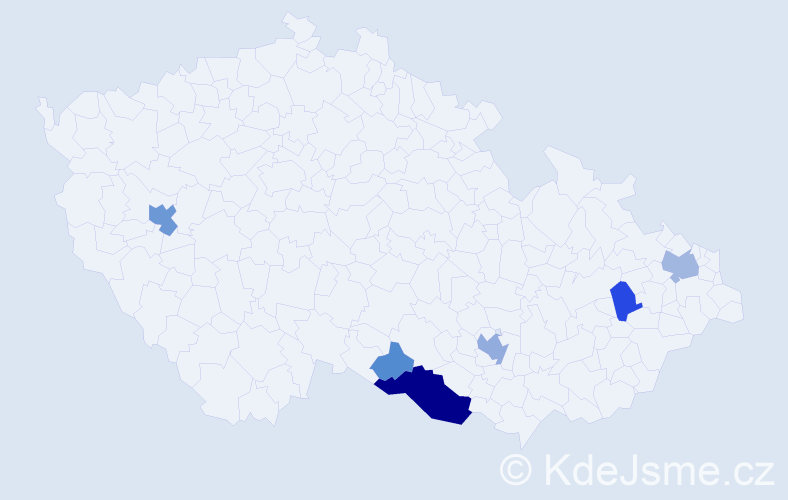 Příjmení: 'Waasová', počet výskytů 21 v celé ČR