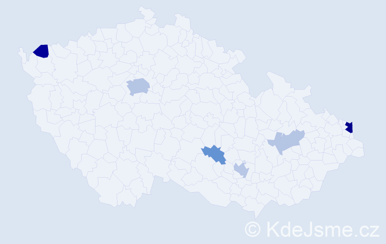 Příjmení: 'Eberová', počet výskytů 16 v celé ČR