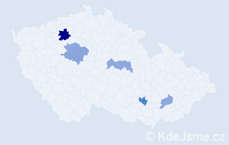 Příjmení: 'Hudeková', počet výskytů 23 v celé ČR