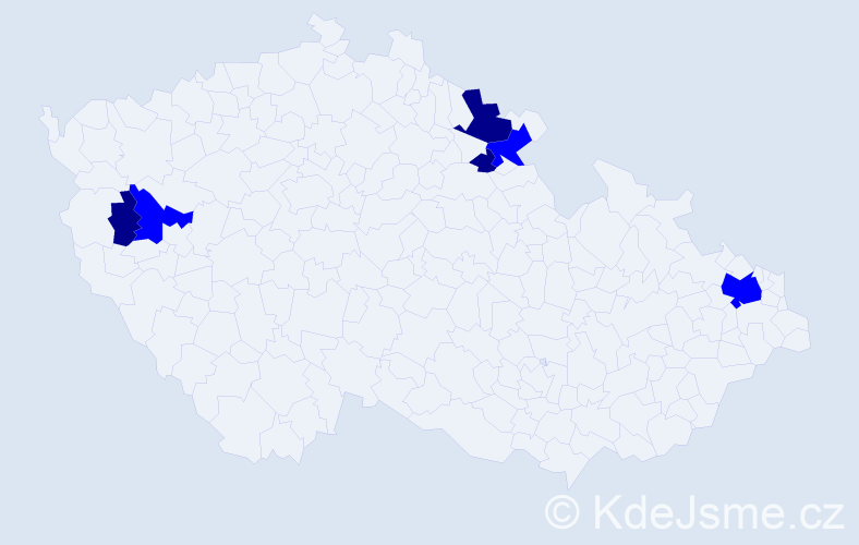 Příjmení: 'Pöllnerová', počet výskytů 9 v celé ČR