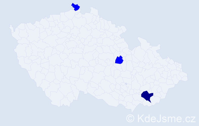 Příjmení: 'Bircherová', počet výskytů 4 v celé ČR