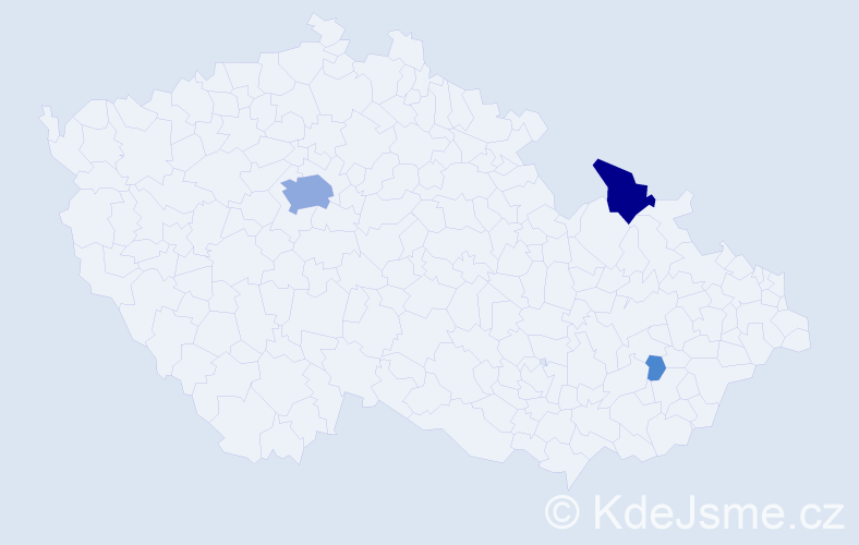 Příjmení: 'Ruberl', počet výskytů 8 v celé ČR