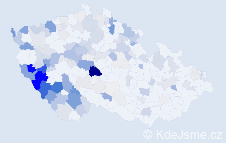 Příjmení: 'Babka', počet výskytů 653 v celé ČR