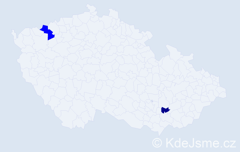 Příjmení: 'Pláňavská', počet výskytů 3 v celé ČR