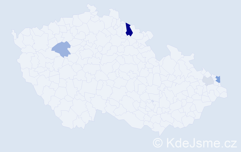 Příjmení: 'Sporyschová', počet výskytů 7 v celé ČR