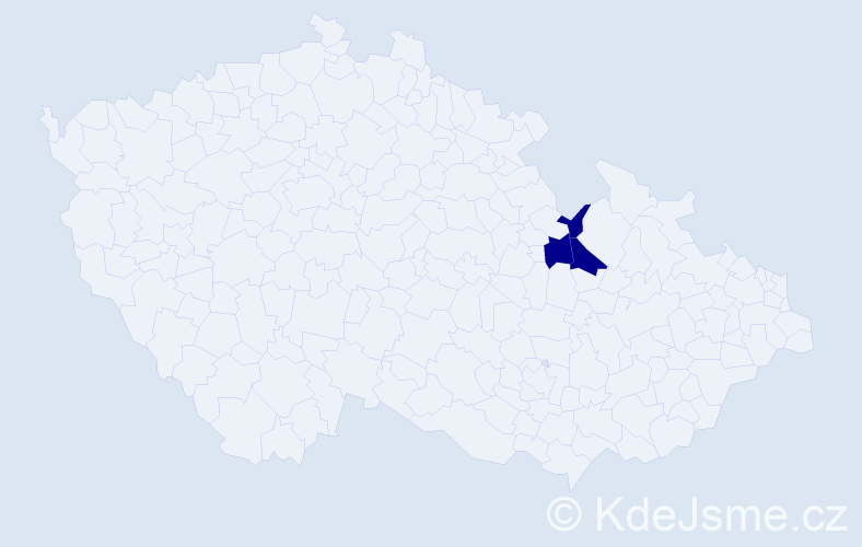 Příjmení: 'Bilyiová', počet výskytů 3 v celé ČR