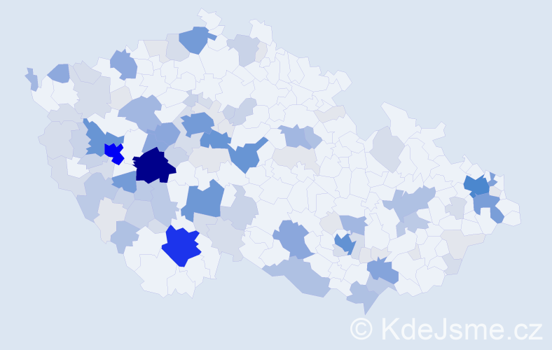 Příjmení: 'Flachs', počet výskytů 434 v celé ČR