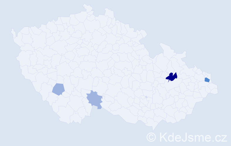 Příjmení: 'Fecenko', počet výskytů 10 v celé ČR