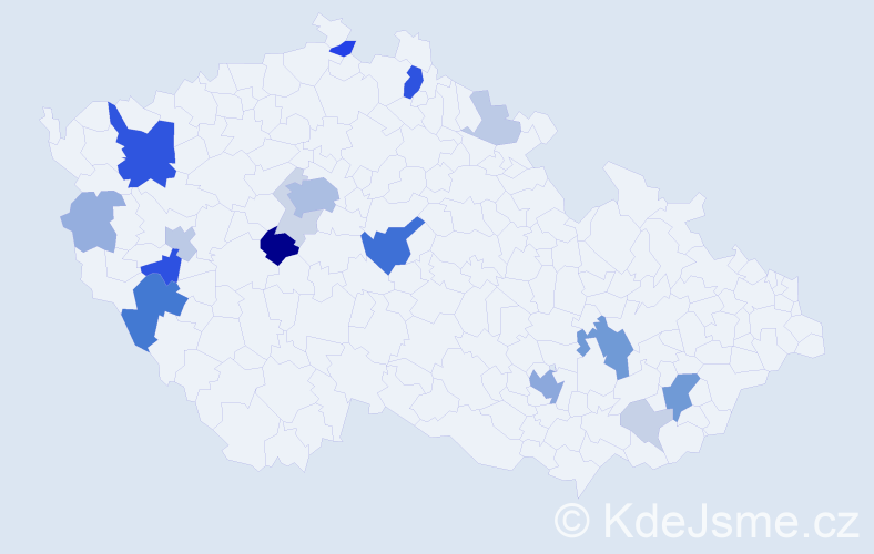 Příjmení: 'Ruth', počet výskytů 62 v celé ČR