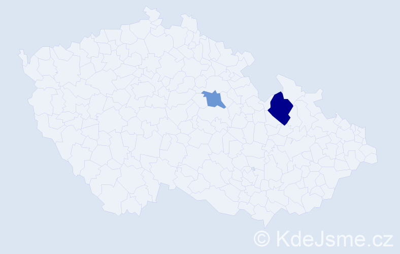 Příjmení: 'Baksevanis', počet výskytů 3 v celé ČR