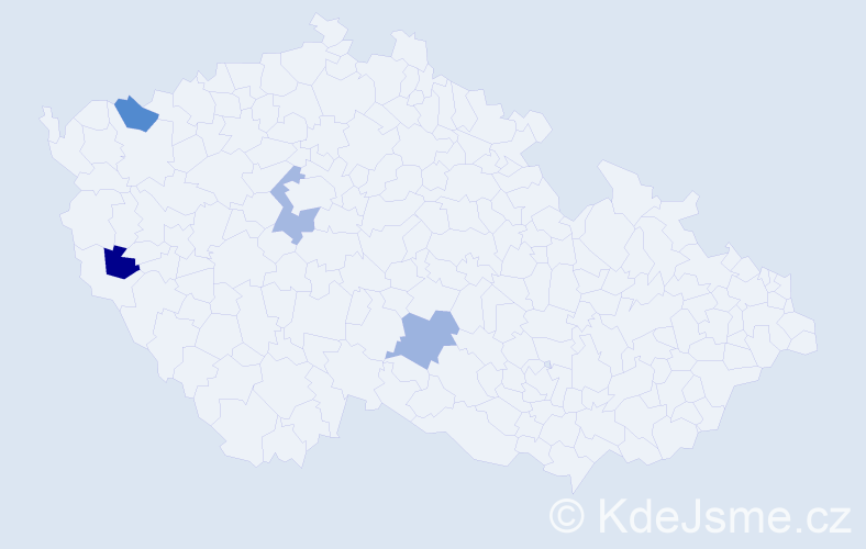 Příjmení: 'Bolfa', počet výskytů 4 v celé ČR