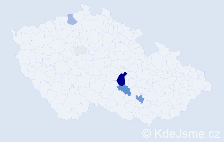 Příjmení: 'Rimeš', počet výskytů 11 v celé ČR