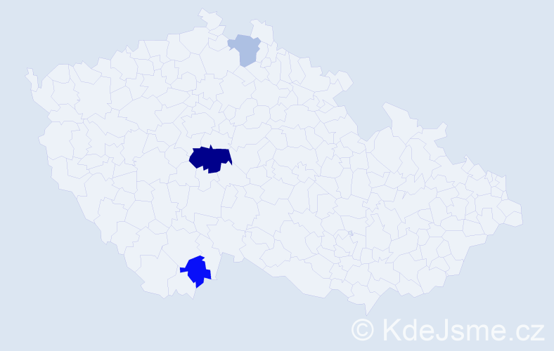 Příjmení: 'Charamsová', počet výskytů 6 v celé ČR