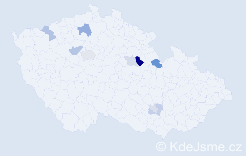 Příjmení: 'Kukharchuk', počet výskytů 17 v celé ČR