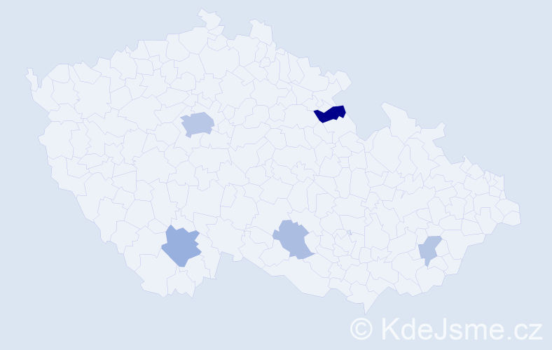 Příjmení: 'Preininger', počet výskytů 28 v celé ČR