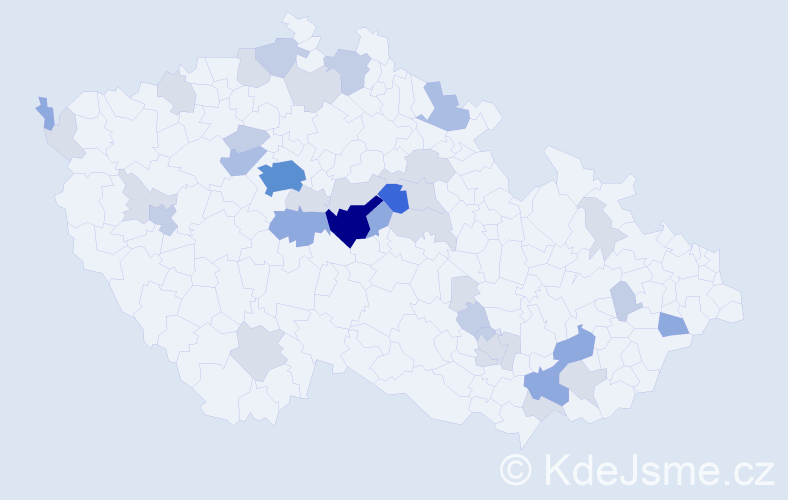 Příjmení: 'Balánová', počet výskytů 103 v celé ČR