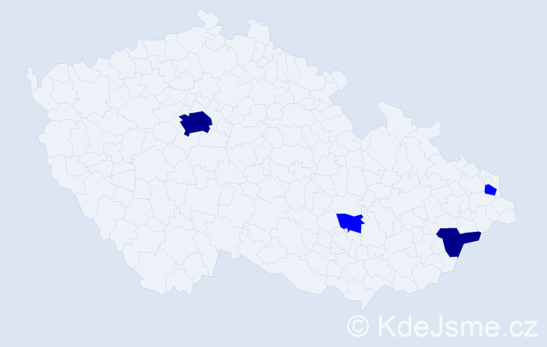 Příjmení: 'Likavčan', počet výskytů 10 v celé ČR