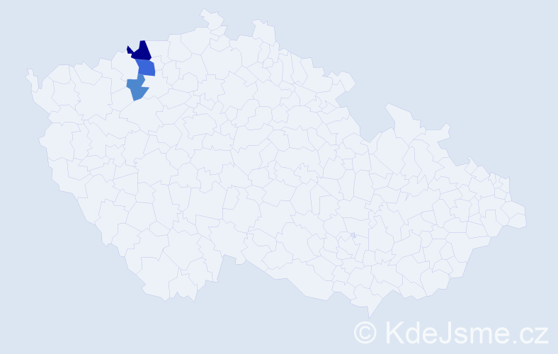 Příjmení: 'Krenc', počet výskytů 7 v celé ČR