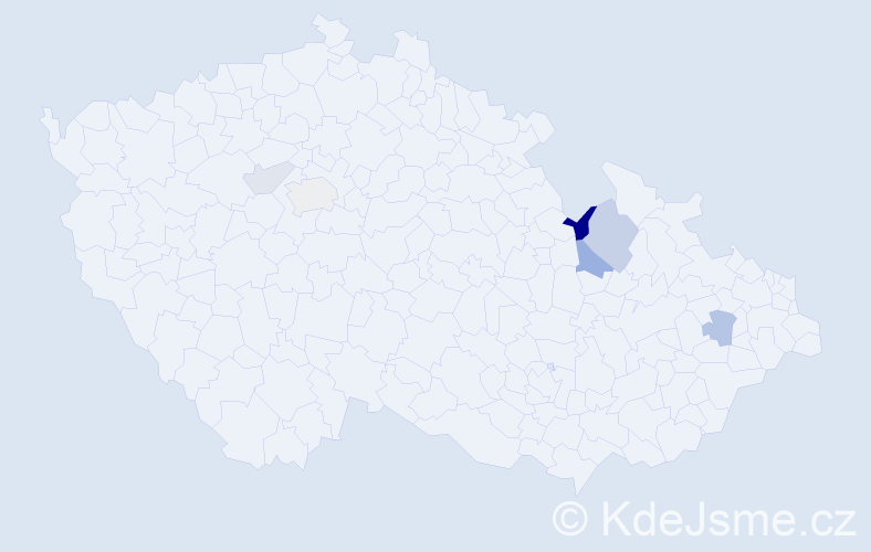 Příjmení: 'Krutta', počet výskytů 12 v celé ČR