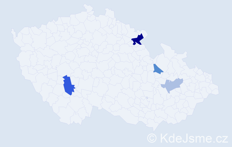 Příjmení: 'Basaraba', počet výskytů 8 v celé ČR