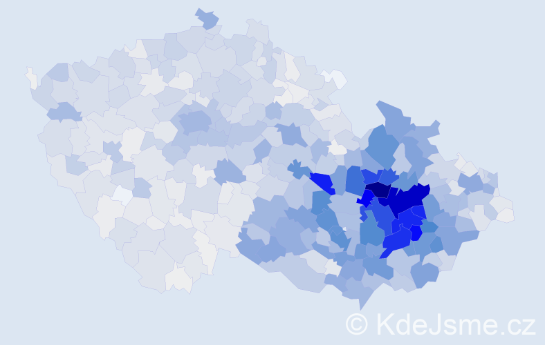Příjmení: 'Navrátilová', počet výskytů 8513 v celé ČR