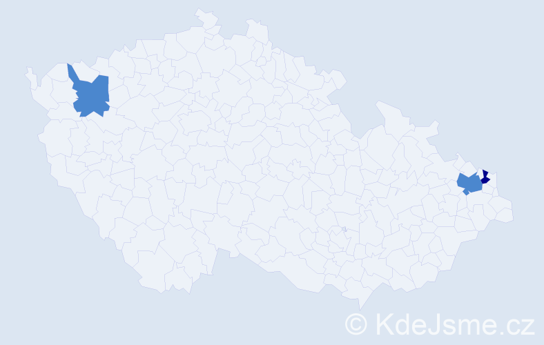 Příjmení: 'Köteleš', počet výskytů 5 v celé ČR