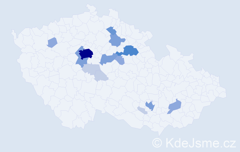 Příjmení: 'Miffek', počet výskytů 41 v celé ČR