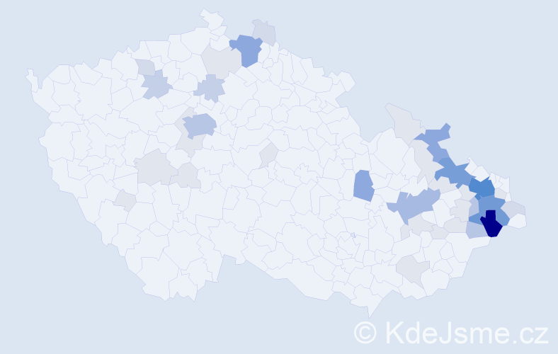 Příjmení: 'Myslikovjanová', počet výskytů 148 v celé ČR