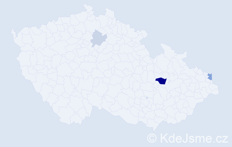 Příjmení: 'Buknová', počet výskytů 14 v celé ČR