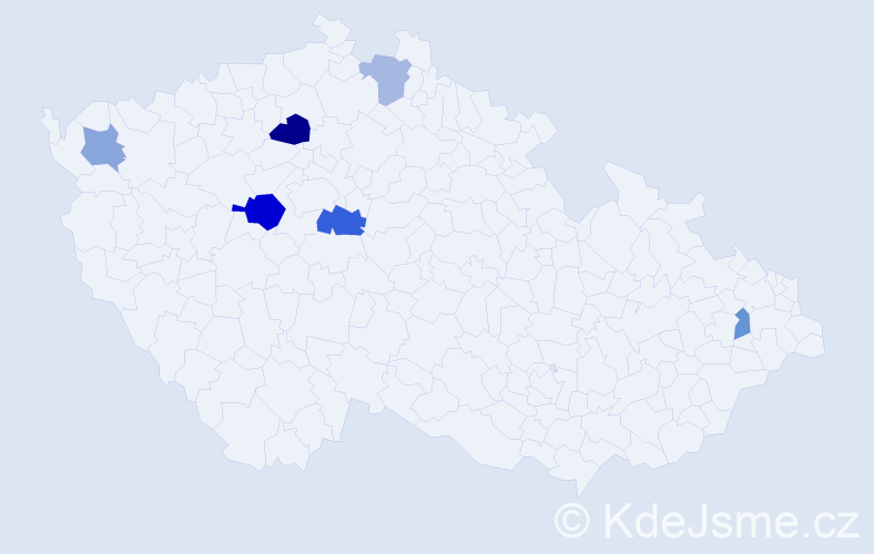 Příjmení: 'Kozlowski', počet výskytů 10 v celé ČR