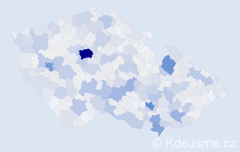 Příjmení: 'Straka', počet výskytů 3696 v celé ČR