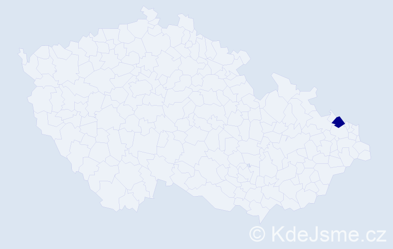 Příjmení: 'Kuczajová', počet výskytů 1 v celé ČR