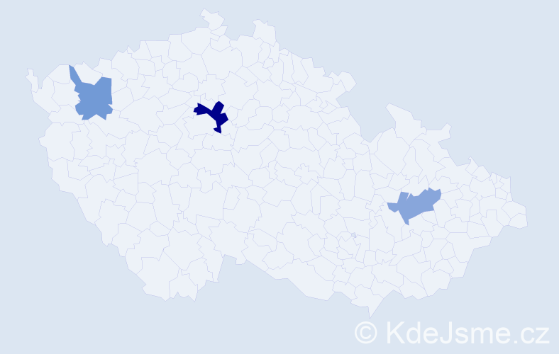 Příjmení: 'Novkov', počet výskytů 5 v celé ČR