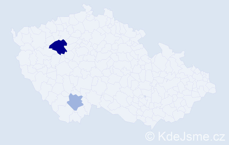 Příjmení: 'Justín', počet výskytů 4 v celé ČR