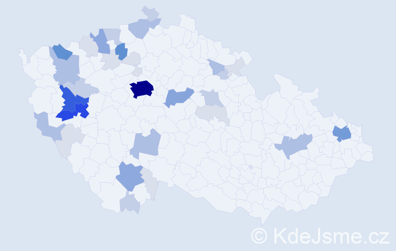 Příjmení: 'Rauch', počet výskytů 146 v celé ČR