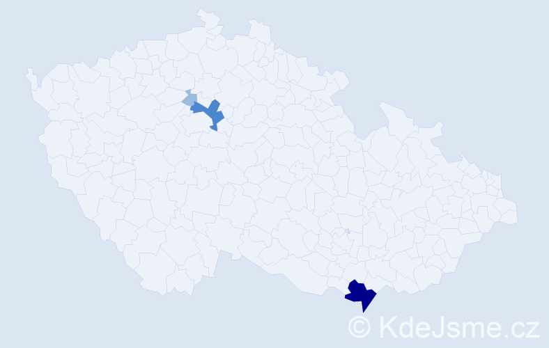 Příjmení: 'Dvoriaková', počet výskytů 7 v celé ČR