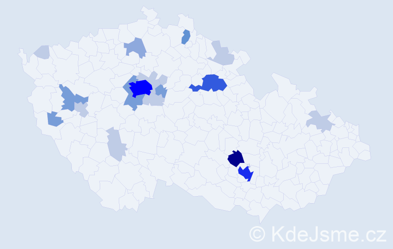 Příjmení: 'Feifer', počet výskytů 57 v celé ČR