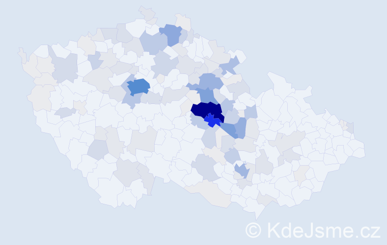 Příjmení: 'Sodomka', počet výskytů 547 v celé ČR