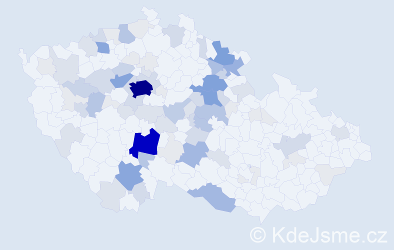 Příjmení: 'Drtina', počet výskytů 325 v celé ČR