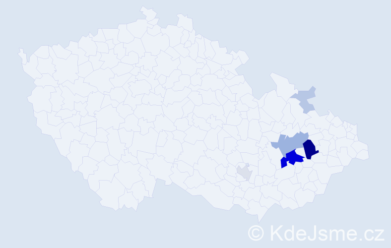 Příjmení: 'Passinger', počet výskytů 27 v celé ČR