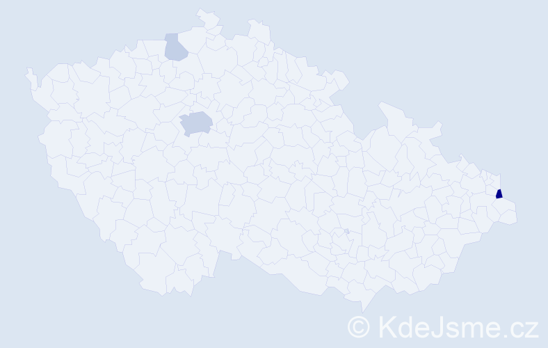 Příjmení: 'Sengerová', počet výskytů 10 v celé ČR