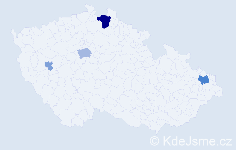 Příjmení: 'Dobrík', počet výskytů 10 v celé ČR