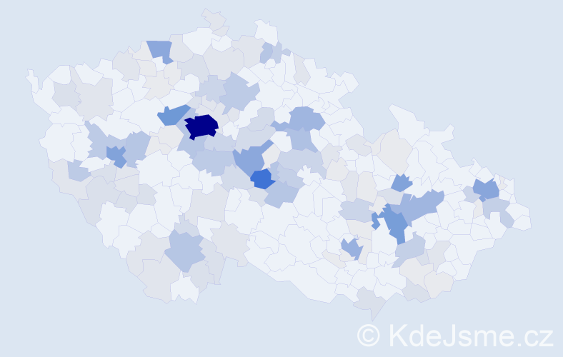 Příjmení: 'Ptáčníková', počet výskytů 506 v celé ČR
