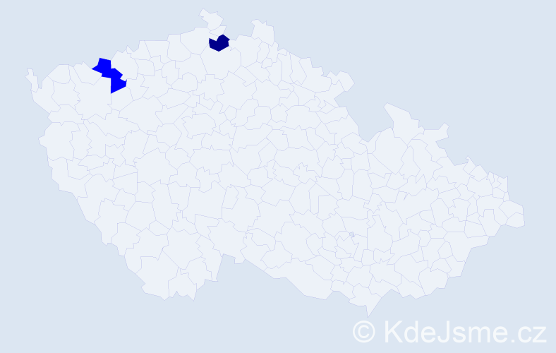Příjmení: 'Šolla', počet výskytů 3 v celé ČR