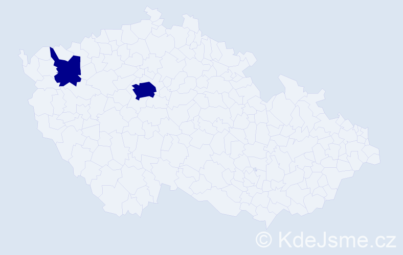 Příjmení: 'Halabi', počet výskytů 2 v celé ČR